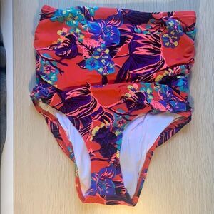 Urban Outfitters Ruched High-Waisted Bikini Bottom​